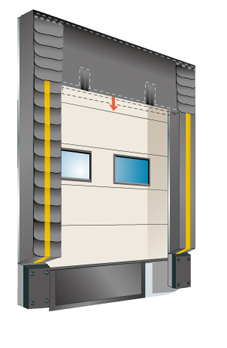 頂部掛簾固定式可調(diào)門(mén)封